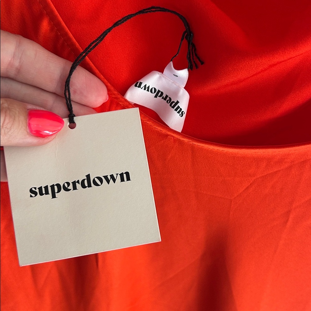 Superdown one shoulder high slight dress, NWT - Picture 6 of 9